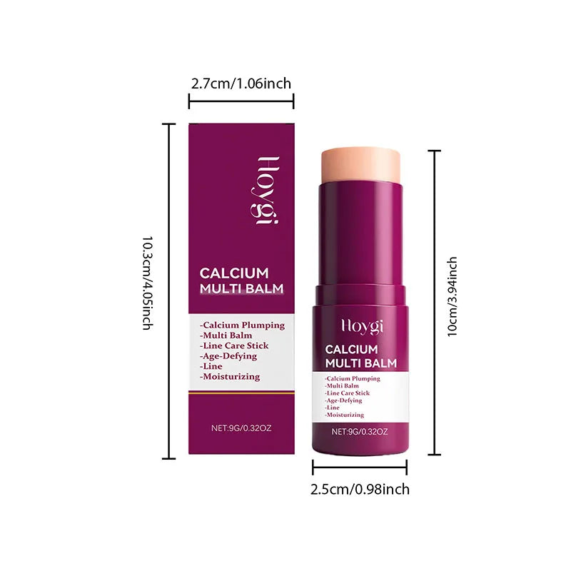 Calcium Volume Multi Balm Korean Skincare Stick Face & Eye Cream Collagen Deep Moisturizing Anti-Wrinkle Suitable for Pre Makeup