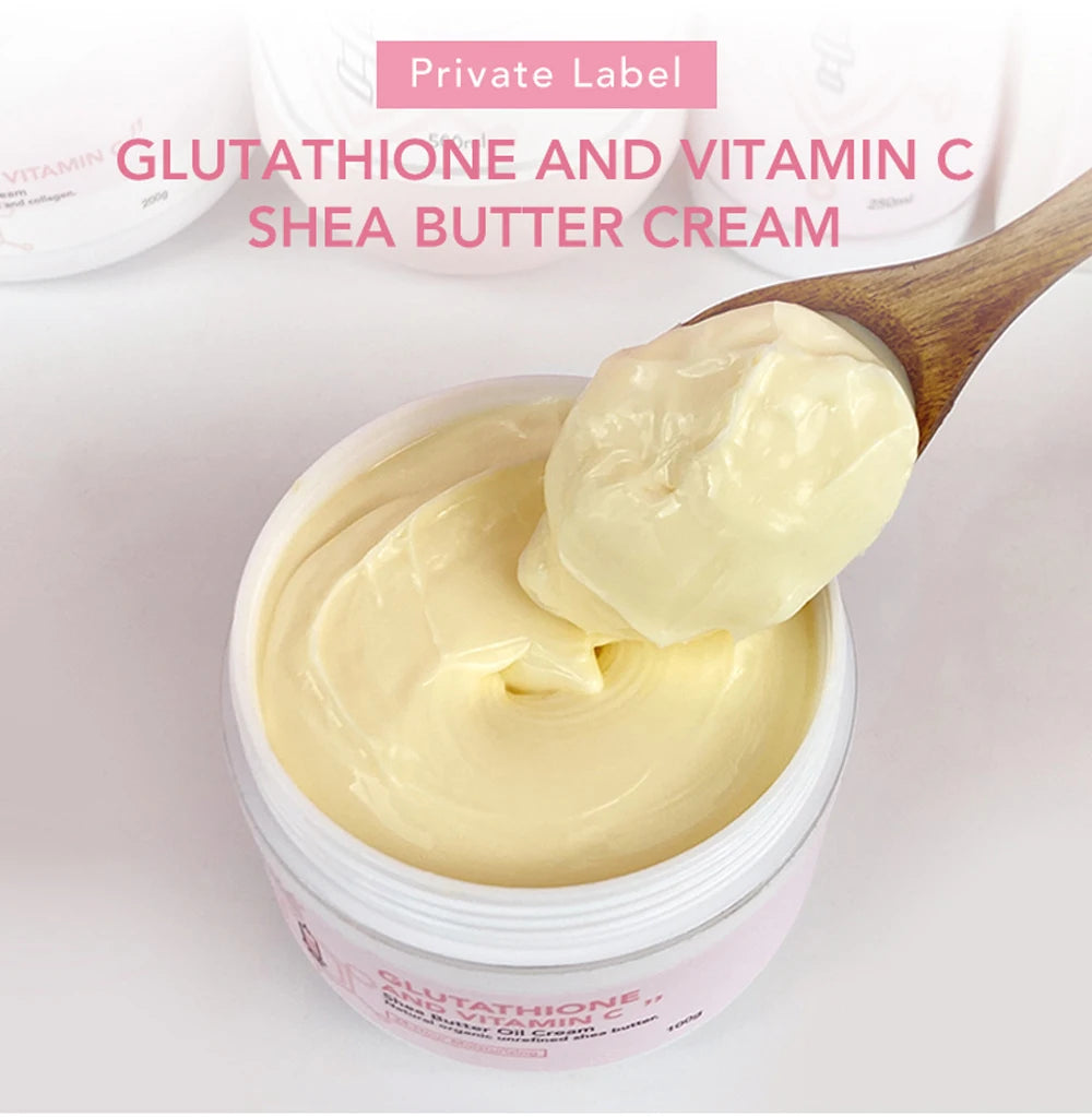 AILKE Organic Shea Butter Oil Whitening Cream, Brightening, Moisturizing, Smooth Nourish, Soften Skin, for Face, Body, 100ml