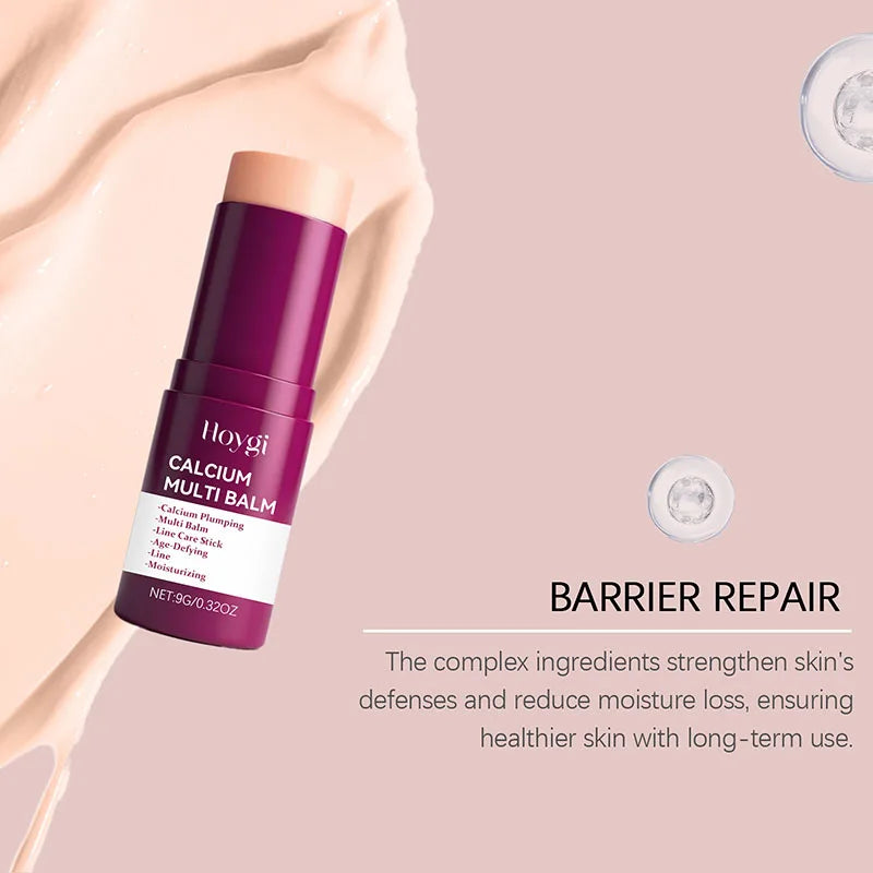 Calcium Volume Multi Balm Korean Skincare Stick Face & Eye Cream Collagen Deep Moisturizing Anti-Wrinkle Suitable for Pre Makeup