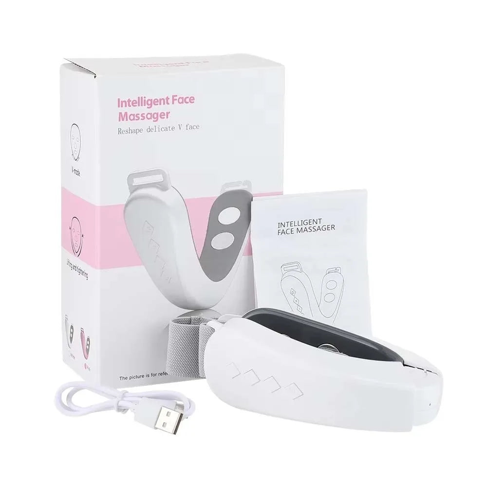 High-Elasticity Electric V-face Device Comfortable Folding Intelligent Facial Massager Elastic Headband Micro-current