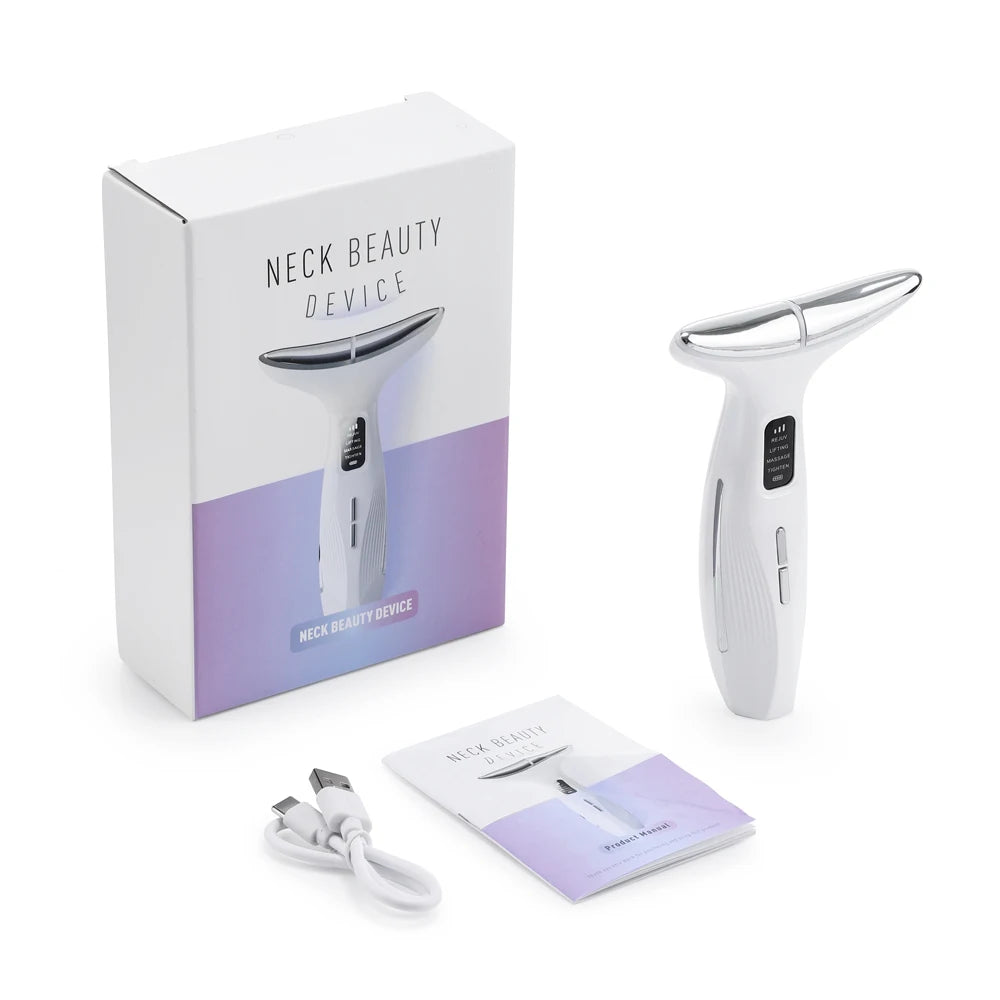 3 Massage Modes Microcurrent Neck Beauty Device Face Lifting Firming Massage Neck Beauty Instrument Tighten Skin Care Tool